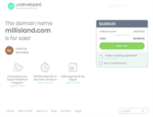 Tablet Screenshot of millisland.com